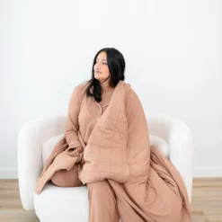 Online Kyte Baby Adult Quilted Blanket in 2.5 Latte
