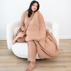 Online Kyte Baby Adult Quilted Blanket in 2.5 Latte