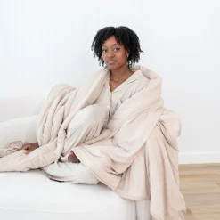 Sale Kyte Baby Adult Quilted Blanket in 2.5 Bisque