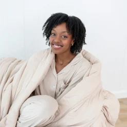 Sale Kyte Baby Adult Quilted Blanket in 2.5 Bisque