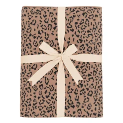 Kyte Baby Adult Quilted Blanket in 2.5 Latte Leopard