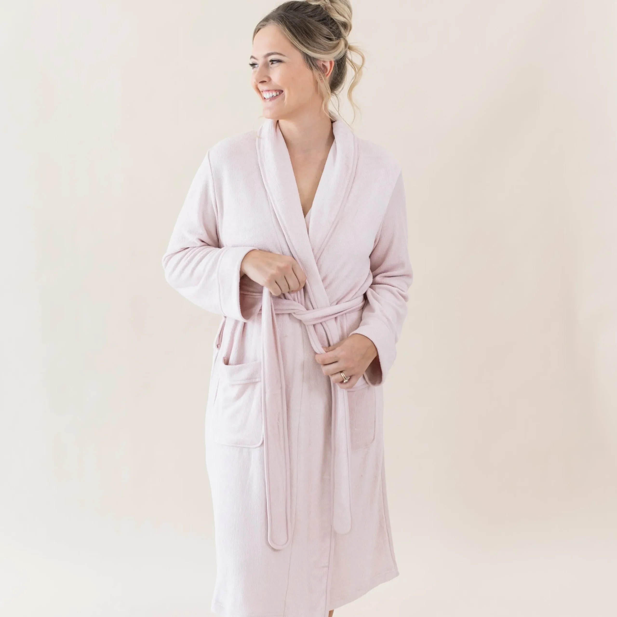 Kyte Baby Adult Robe in Blush