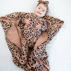Discount Kyte Baby Baby Blanket in Latte Leopard