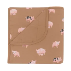 New Kyte Baby Baby Blanket in Pig 1.0