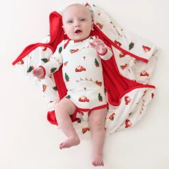 Best Kyte Baby Baby Blanket in Santa Sleigh