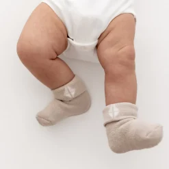New Kyte Baby Baby 3-Pack Socks in Neutral Neutral Set: Cloud/Oat/Sage