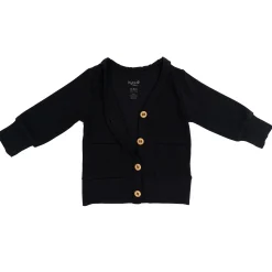 Outlet Kyte Baby Bamboo Jersey Cardigan in Midnight