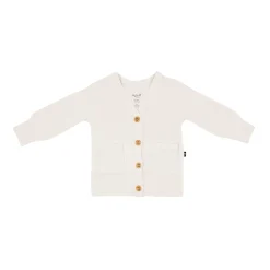 Hot Kyte Baby Bamboo Jersey Cardigan in Oat
