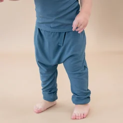 Hot Kyte Baby Bamboo Jersey Harem Pants in Atlantic