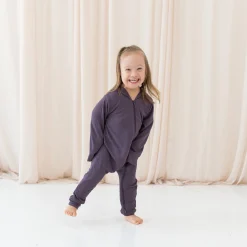 Discount Kyte Baby Bamboo Jersey Hooded Zippered Romper in Currant