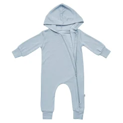 Discount Kyte Baby Bamboo Jersey Hooded Zippered Romper in Fog