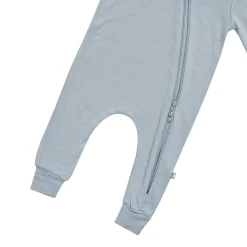 Discount Kyte Baby Bamboo Jersey Hooded Zippered Romper in Fog