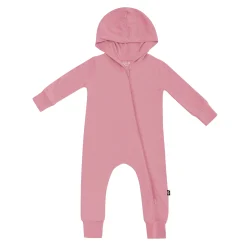 Online Kyte Baby Bamboo Jersey Hooded Zippered Romper in Apple Blossom