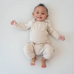 Kyte Baby Bamboo Jersey Overall in Bisque