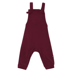Hot Kyte Baby Bamboo Jersey Overall in Burgundy
