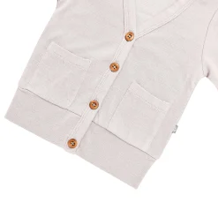 Online Kyte Baby Bamboo Jersey Toddler Cardigan in Oat