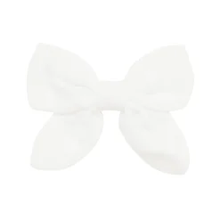 Hot Kyte Baby Bamboo Muslin Alligator Clip Bow in Cloud