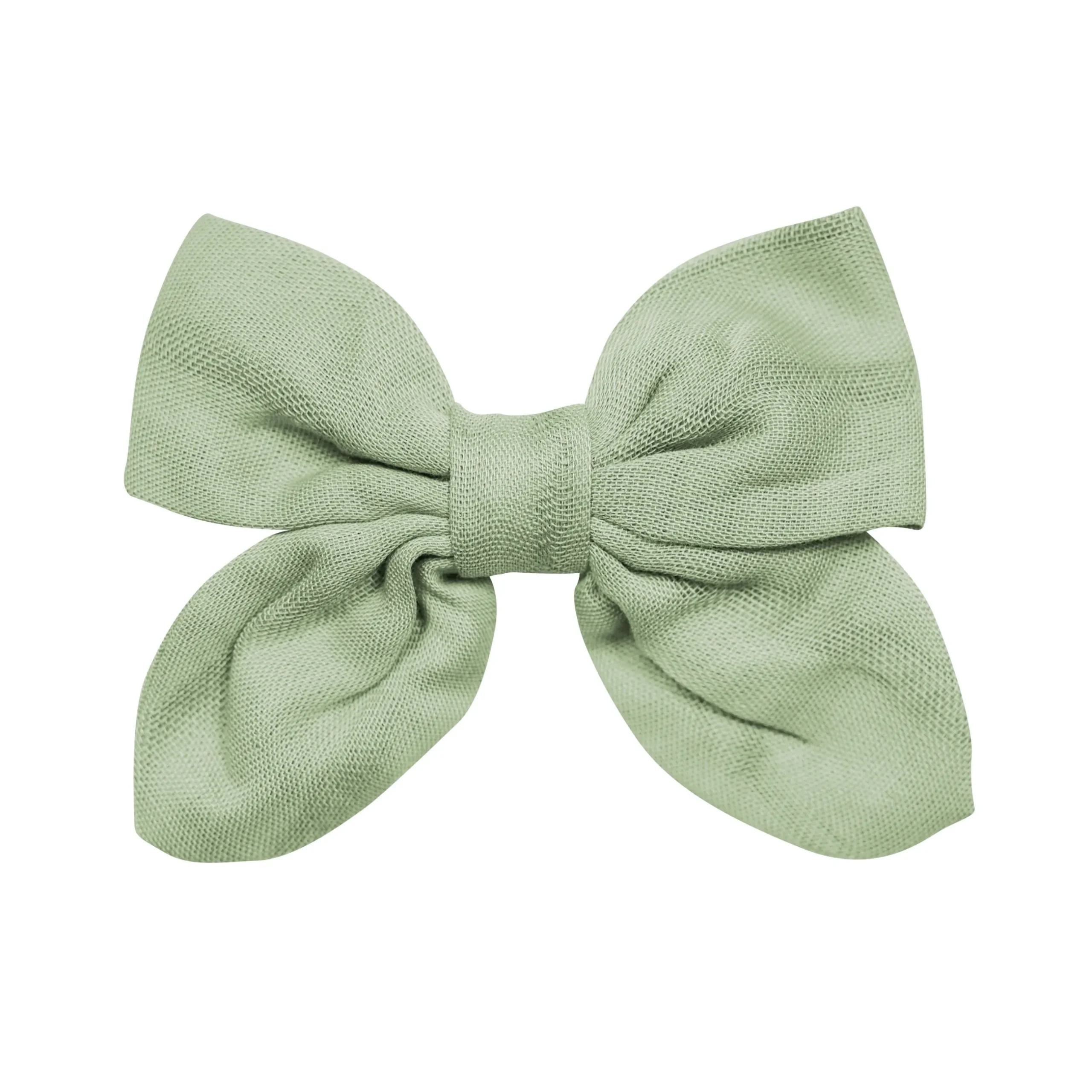 Outlet Kyte Baby Bamboo Muslin Alligator Clip Bow in Jojoba