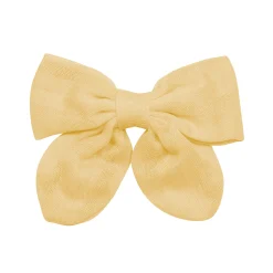 Outlet Kyte Baby Bamboo Muslin Alligator Clip Bow in Sandcastle