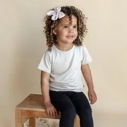 Clearance Kyte Baby Bamboo Muslin Alligator Clip Bow in Blush