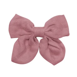 Discount Kyte Baby Bamboo Muslin Alligator Clip Bow in Dusty Rose
