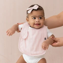 Best Kyte Baby Bamboo Muslin Bib in Blush