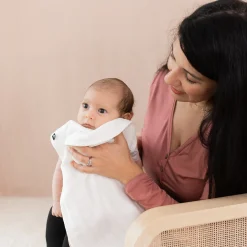 Hot Kyte Baby Bamboo Muslin Burp Cloth in Cloud