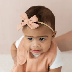 Sale Kyte Baby Bamboo Muslin Medium Bow in Fawn