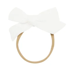 Outlet Kyte Baby Bamboo Muslin Medium Bow in Cloud
