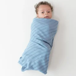 Clearance Kyte Baby Bamboo Muslin Swaddle Blanket in Slate