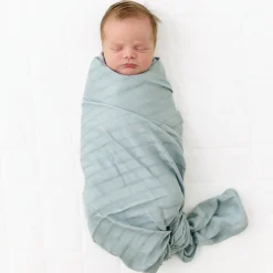 Best Kyte Baby Bamboo Muslin Swaddle Blanket in Mist