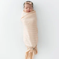 New Kyte Baby Bamboo Muslin Swaddle Blanket in Porcelain