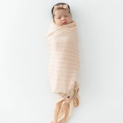 New Kyte Baby Bamboo Muslin Swaddle Blanket in Porcelain