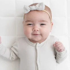 Sale Kyte Baby Bamboo Muslin Tiny Bow in Oat