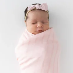 Discount Kyte Baby Bamboo Muslin Tiny Bow in Blush