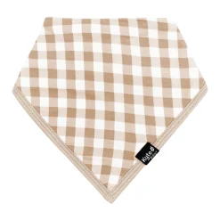 New Kyte Baby Bib in Gingham Bisque