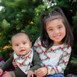 Clearance Kyte Baby Bib in Holiday Bow