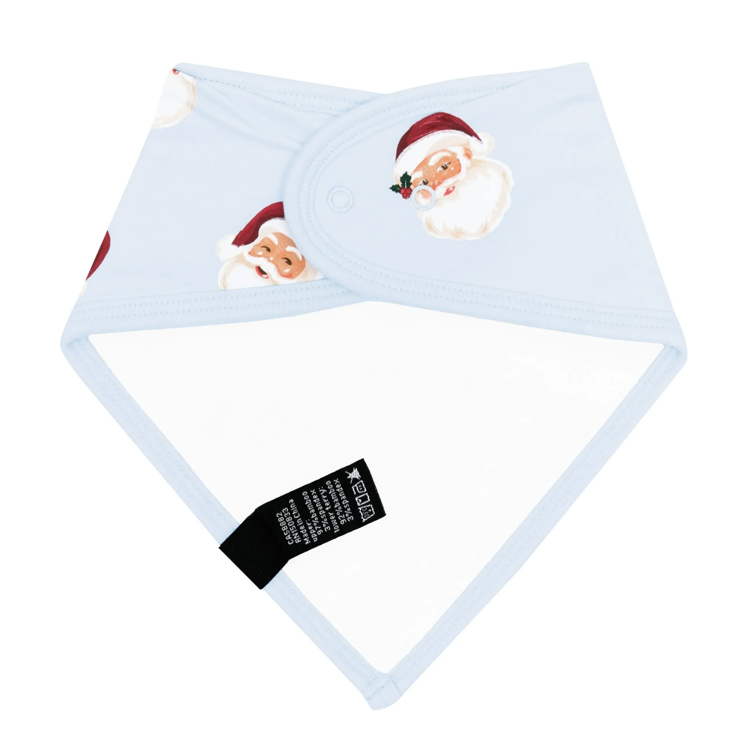 New Kyte Baby Bib in Vintage Santa