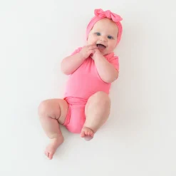 Kyte Baby Bodysuit in Guava