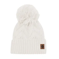 Hot Kyte Baby Chunky Cable Knit Beanie in Oat