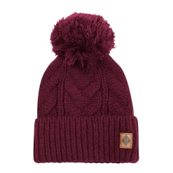 Clearance Kyte Baby Chunky Cable Knit Beanie in Burgundy