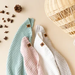 Discount Kyte Baby Chunky Knit Baby Blanket in Oat