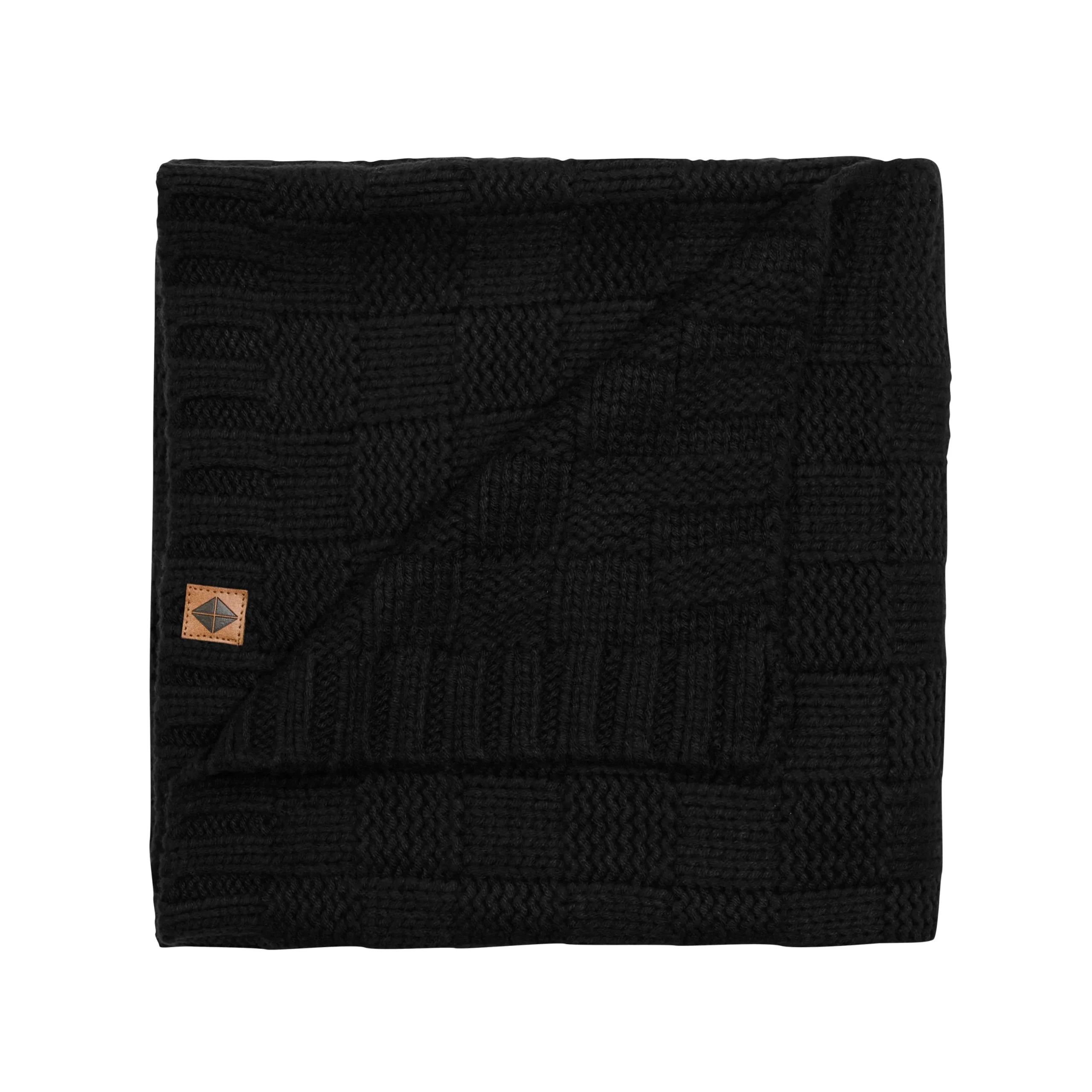 Clearance Kyte Baby Chunky Knit Basket Weave Baby Blanket in Midnight