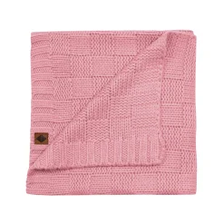 Best Kyte Baby Chunky Knit Basket Weave Baby Blanket in Apple Blossom