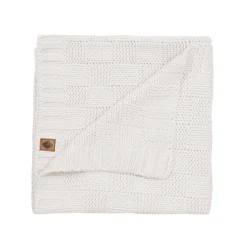 New Kyte Baby Chunky Knit Basket Weave Baby Blanket in Oat