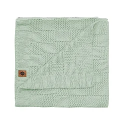 Clearance Kyte Baby Chunky Knit Basket Weave Baby Blanket in Thyme