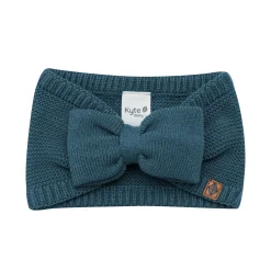 Kyte Baby Chunky Knit Bow Headband in Atlantic