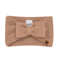 Clearance Kyte Baby Chunky Knit Bow Headband in Latte