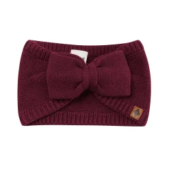 Clearance Kyte Baby Chunky Knit Bow Headband in Burgundy
