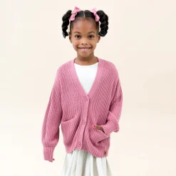 Online Kyte Baby Chunky Knit Oversized Cardigan in Apple Blossom